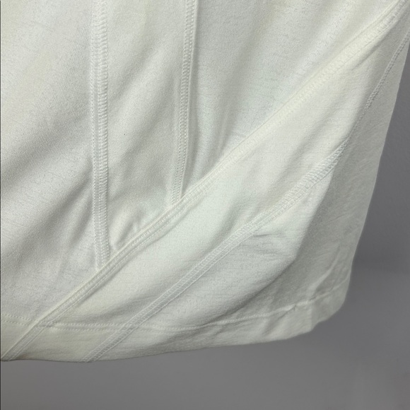 Athleta Sporty Athleisure Long Thumb Hole Sleeve 1/4 Zip Top XL White Athletic - Picture 12 of 14